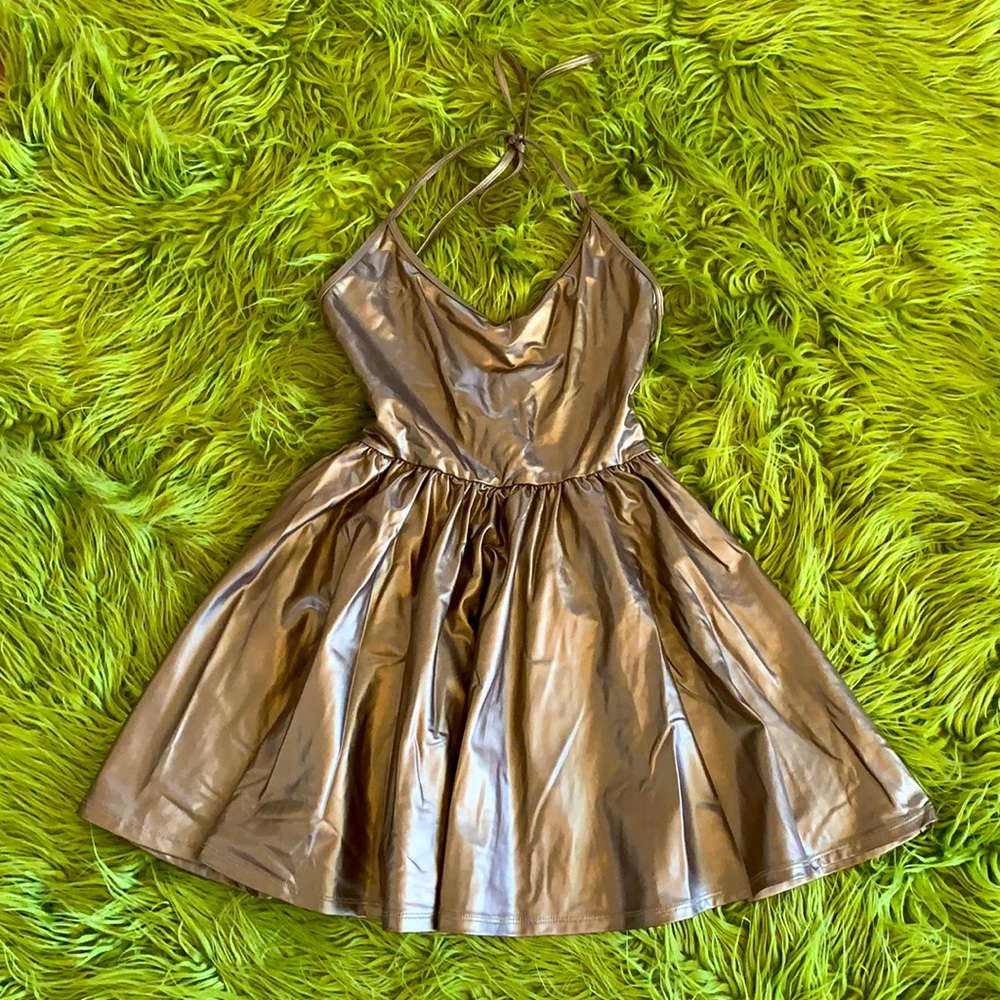 American Apparel Metallic Skater Dress !!!